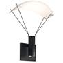 Suspenders 12.75" High Satin Black LED Wall Sconce