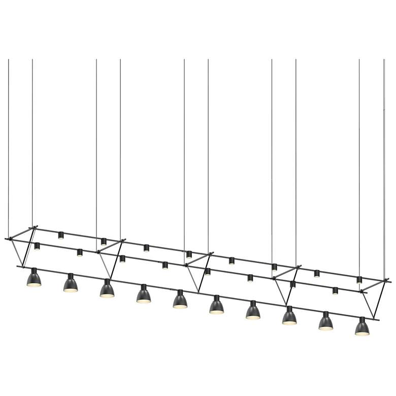 Image 1 Suspenders 170" Wide Satin Black Tri-Bar Suspension