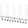 Suspenders 170" Wide Satin Black Tri-Bar Suspension