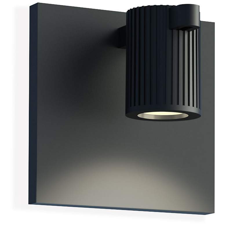 Image 1 Suspenders 2.25 inch High Satin Black LED Wall Sconce