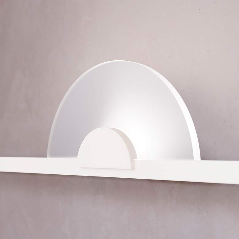 Image 7 Suspenders 2-Bar Satin White Wall Mount w/ Mezzaluna Luminaires more views