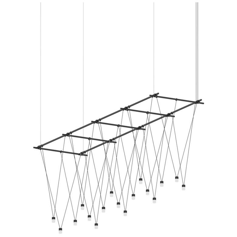 Image 1 Suspenders 24" Wide Satin Black Gridscape Suspension