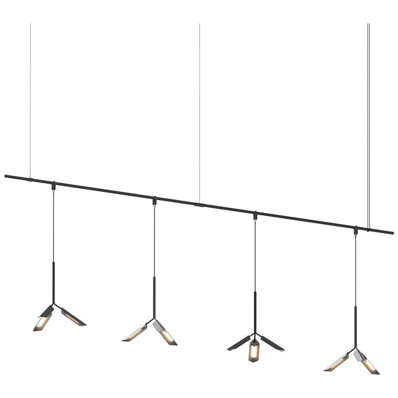 Image 1 Suspenders 49" Wide Satin Black 1.Tier Linear Suspension