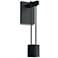 Suspenders 8" High Satin Black LED Wall Sconce