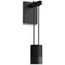 Suspenders 9" High Satin Black LED Wall Sconce