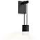 Suspenders 9" High Satin Black LED Wall Sconce