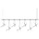 Suspenders 97" Wide Satin Black 1.Tier Linear Linear Suspension