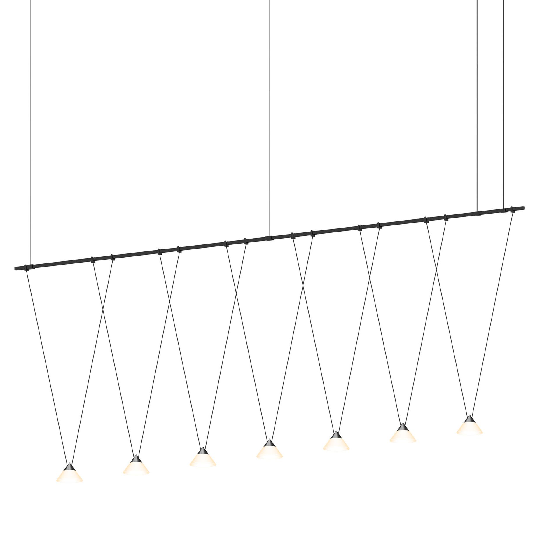 Image 2 Suspenders 97" Wide Satin Black 1.Tier Linear Suspension