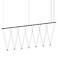 Suspenders 97" Wide Satin Black 1.Tier Linear Suspension