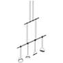 Suspenders Light Guide 37" Wide Satin Black 2.Tier Linear Suspension