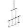 Suspenders Light Guide 37" Wide Satin Black 2.Tier Linear Suspension