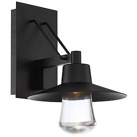 Image1 of Suspense 15"H x 10"W 1-Light Outdoor Wall Light in Black