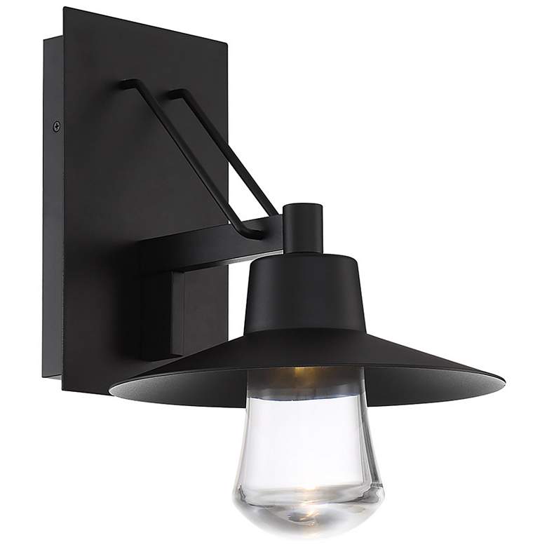 Image 1 Suspense 15"H x 10"W 1-Light Outdoor Wall Light in Black