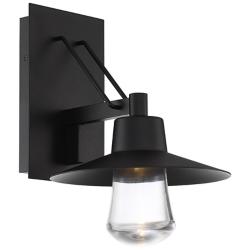 Suspense 15"H x 10"W 1-Light Outdoor Wall Light in Black