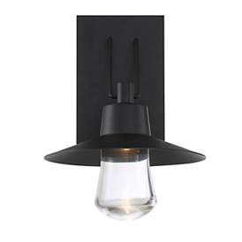 Image2 of Suspense 15"H x 10"W 1-Light Outdoor Wall Light in Black more views