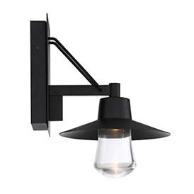 Image3 of Suspense 15"H x 10"W 1-Light Outdoor Wall Light in Black more views