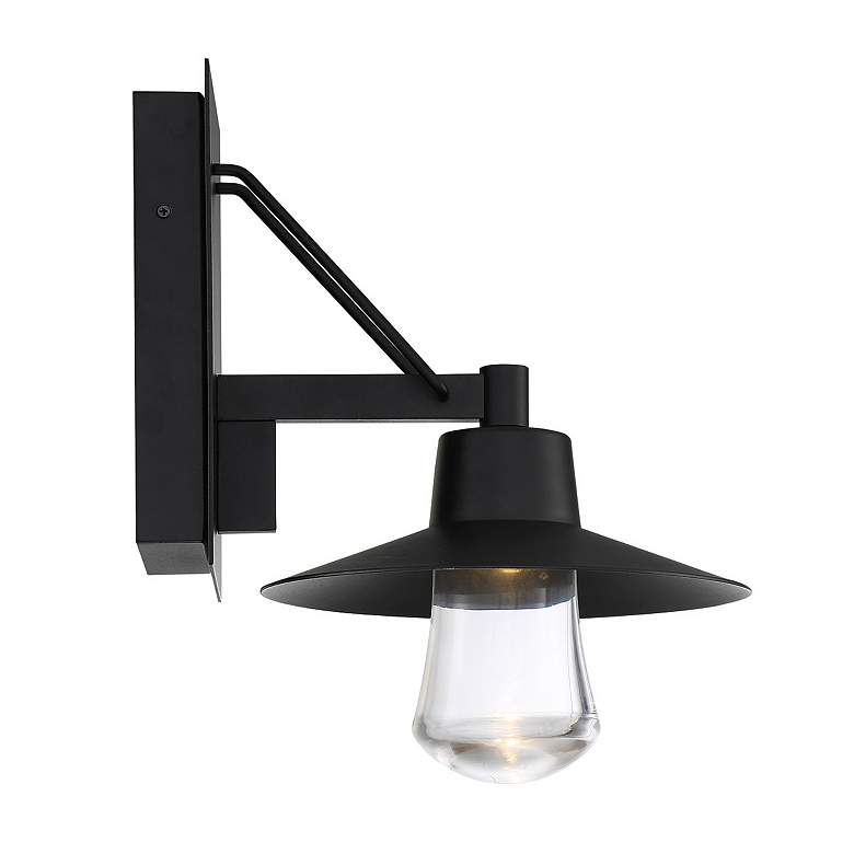 Image 3 Suspense 15"H x 10"W 1-Light Outdoor Wall Light in Black more views
