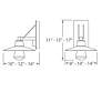 Thumbnail4 of Suspense 15"H x 10"W 1-Light Outdoor Wall Light in Black more views