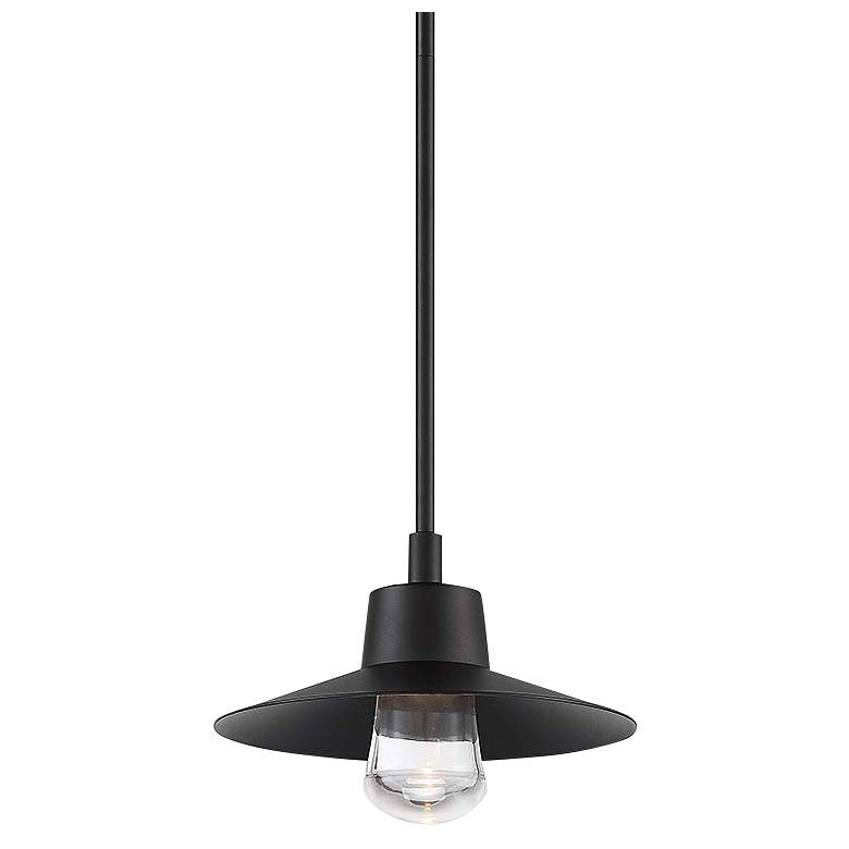 Image 1 Suspense 4 1/2" High Black LED Outdoor Hanging Light