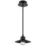 1_Suspense 4 1/2" High Black LED Outdoor Hanging Light