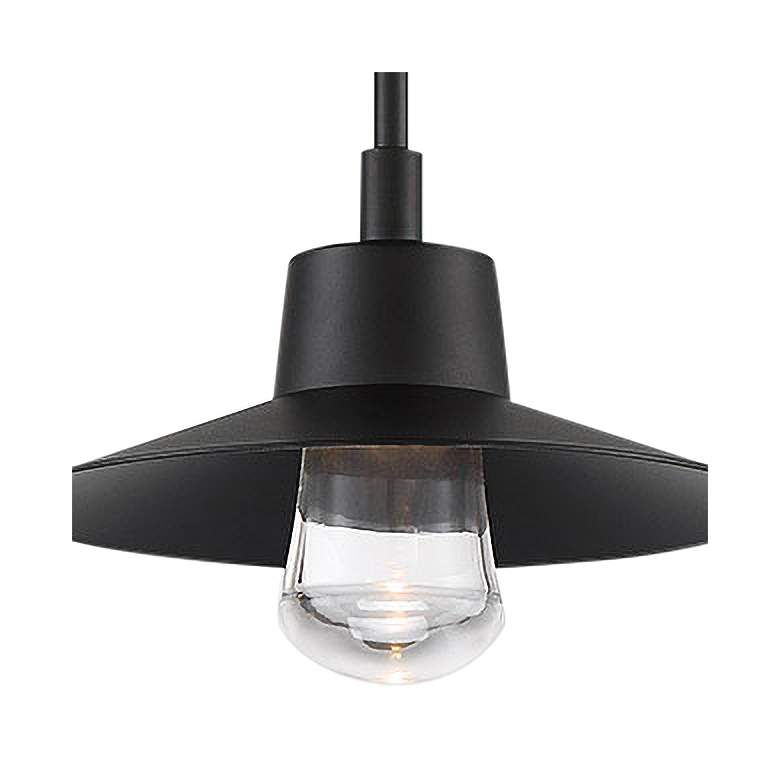 Image 2 Suspense 4 1/2" High Black LED Outdoor Hanging Light more views