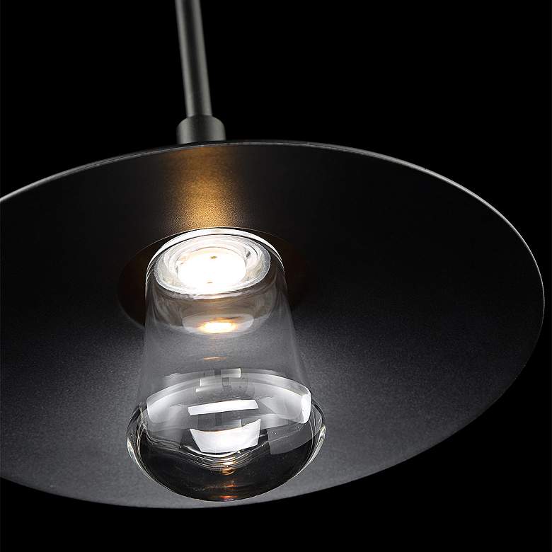 Image 3 Suspense 4 1/2" High Black LED Outdoor Hanging Light more views