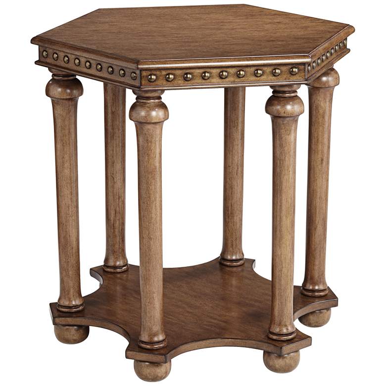 Sussex 30&quot; Wide Rustic Wood Accent Table more views