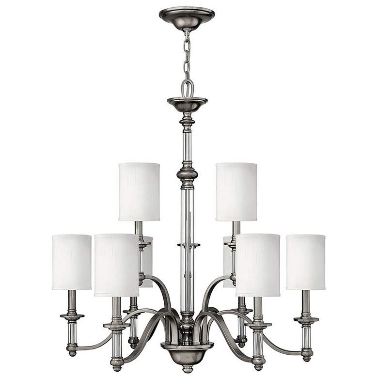 Image 1 Sussex 32" Wide Nickel Chandelier by Hinkley Lighting