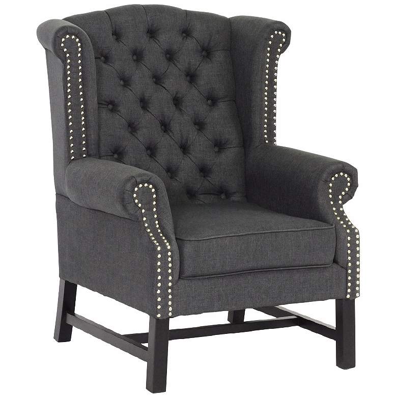 Image 1 Sussex Gray Linen Club Chair