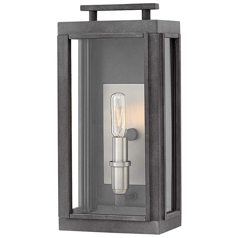 Image 2 Sutcliffe 14" High Antique Nickel Outdoor Wall Light more views