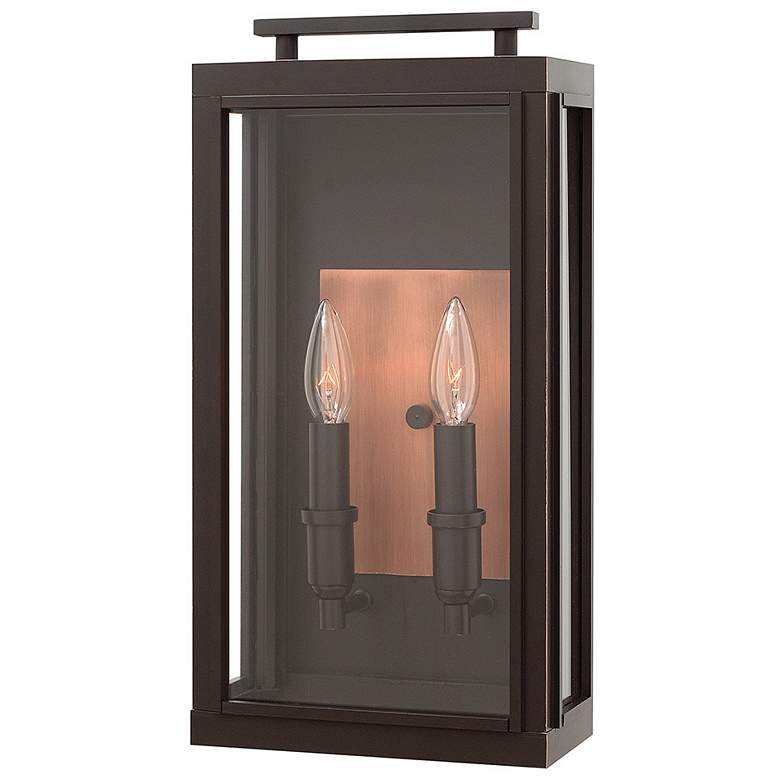 Image 1 Sutcliffe 17" High Oil-Rubbed Bronze LED Outdoor Wall Light