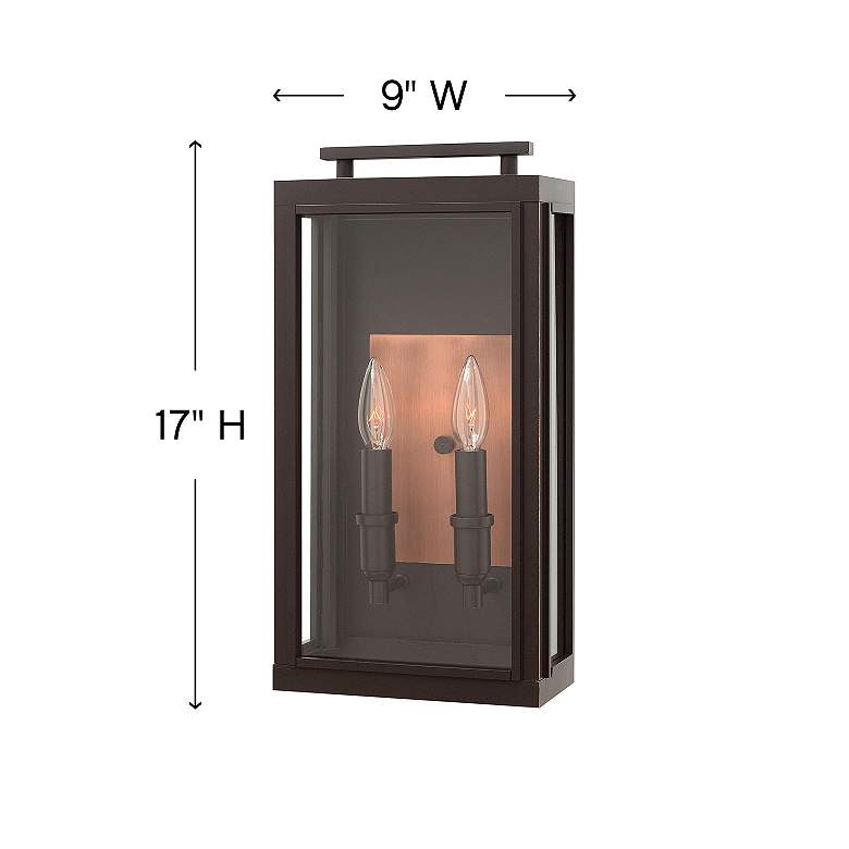 Image 4 Sutcliffe 17" High Oil-Rubbed Bronze LED Outdoor Wall Light more views
