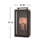 4_Sutcliffe 17" High Oil-Rubbed Bronze LED Outdoor Wall Light more views