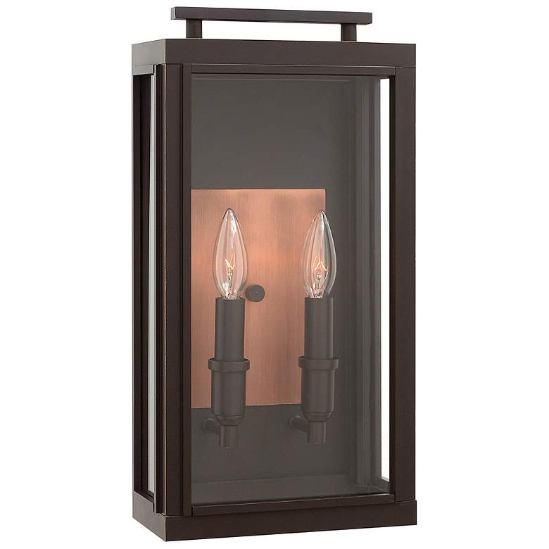 Image 1 Sutcliffe 17" High Oil Rubbed Bronze Outdoor Wall Light