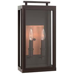Sutcliffe 17&quot; High Oil Rubbed Bronze Outdoor Wall Light