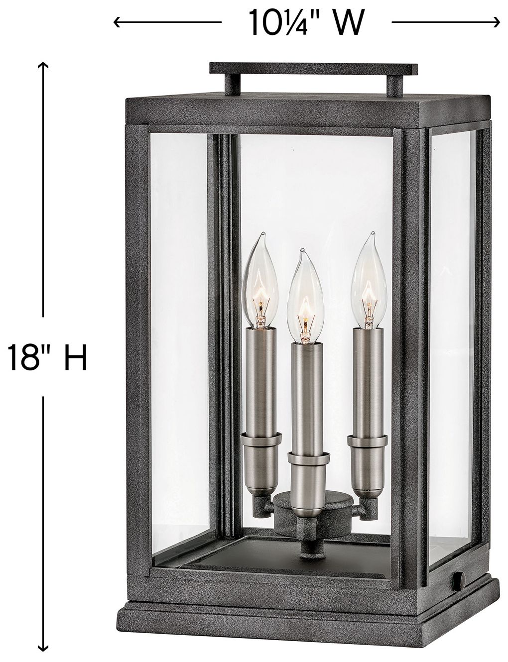 Image 2 Sutcliffe 18" High Antique Nickel Outdoor Wall Light more views