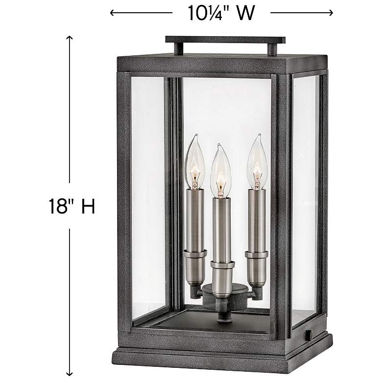 Image 2 Sutcliffe 18" High Antique Nickel Outdoor Wall Light more views