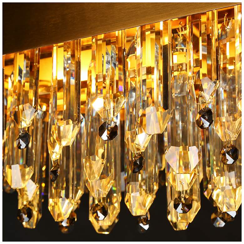 Image 5 Sutella 10-Light Crystal Gold Island Chandelier more views