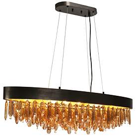 Image1 of Sutella 10-Light Crystal Island Chandelier