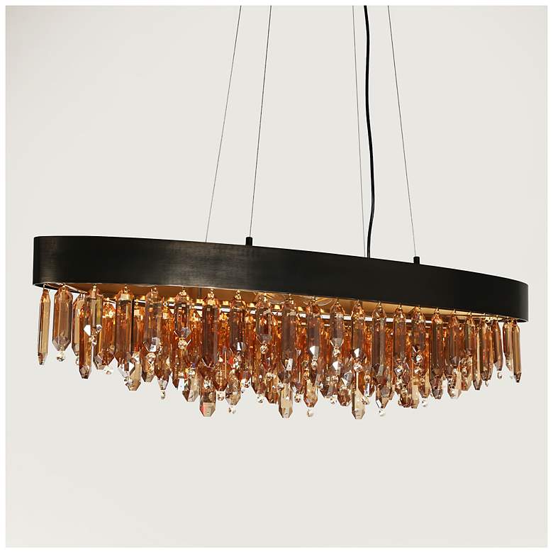 Image 3 Sutella 10-Light Crystal Island Chandelier more views