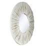 3_Sutter Distressed White 36" Round Sunburst Wall Mirror more views