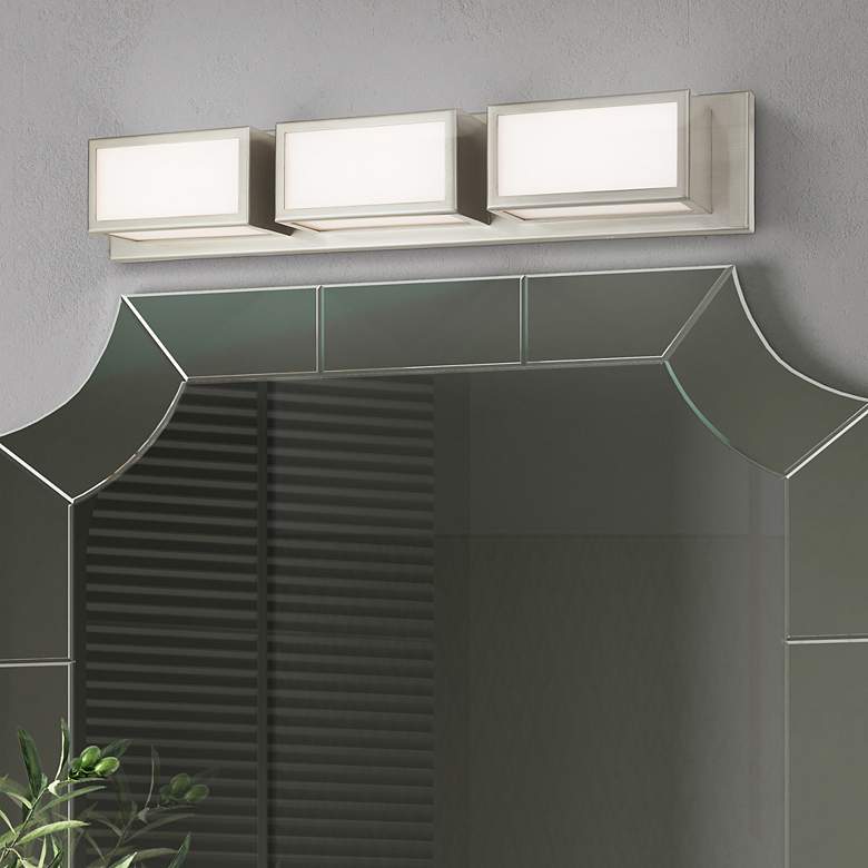 Image 1 Sutter LED Light Brushed Nickel Bath Vanity