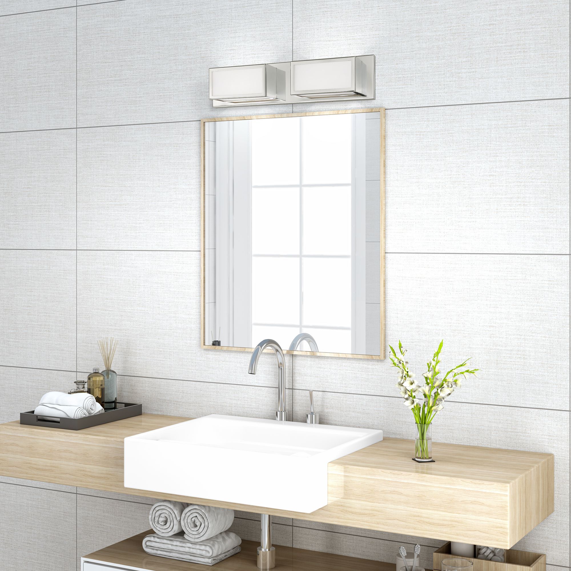 Sutter LED Polished Chrome ADA Bath Vanity