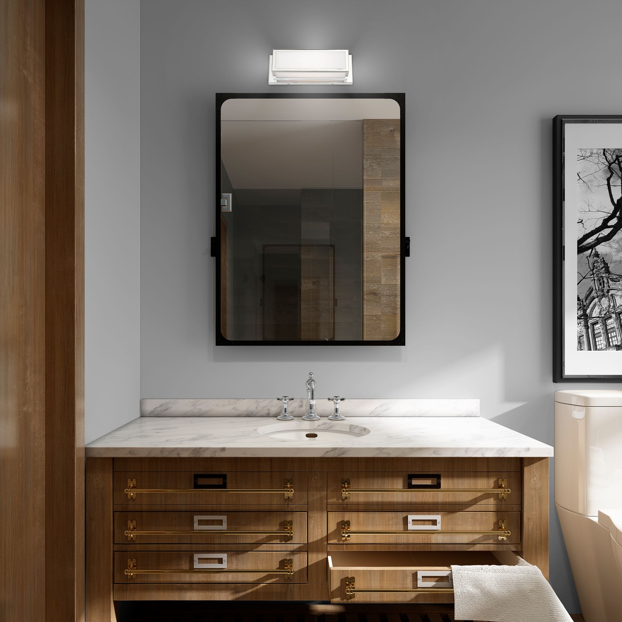 Sutter LED Polished Chrome ADA Bath Vanity