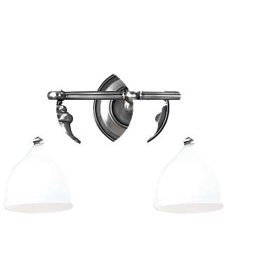 Sutton 10 1/4" High Polished Nickel 2-Light Wall Sconce