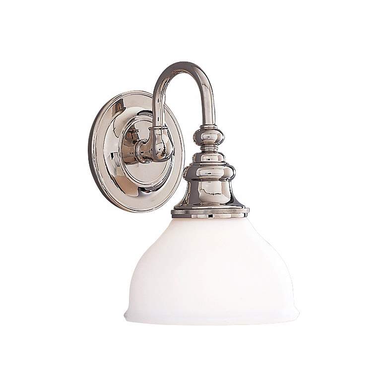 Image 2 Sutton 10 1/4&#8221; High  Polished Nickel Wall Sconce