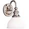 Sutton 10 1/4” High Polished Nickel Wall Sconce