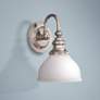 Sutton 10 1/4&#8221; High  Polished Nickel Wall Sconce