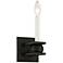 Sutton 11 1/2" High Textured Black Wall Sconce