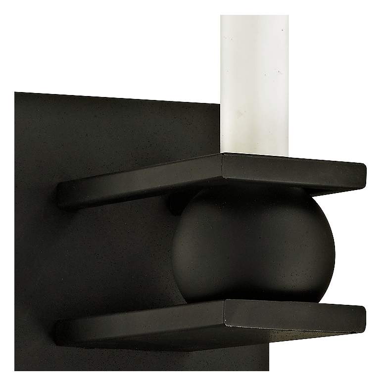 Sutton 11 1/2&quot; High Textured Black Wall Sconce more views